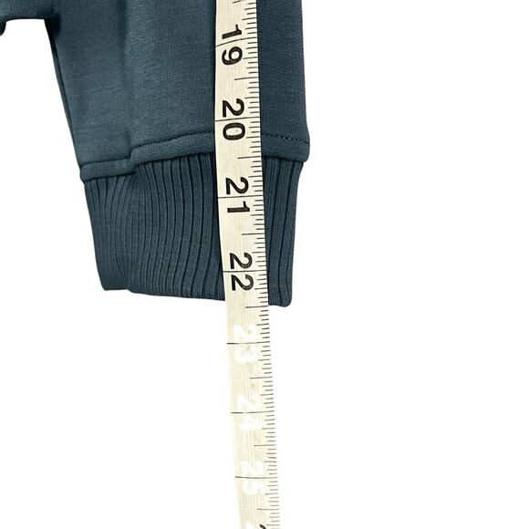 Haven Well Within Top Womens 1X Neptune Blue Fleece Drawstring Waist Mock Neck - Picture 10 of 14